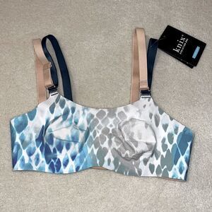 Knix Evolution Bra-Blue Pattern- Size 1